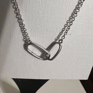 Kendra Scott Silver Interlocking Necklace